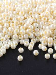 GO2CJBEADS 10g Multicolor 2mm Silverline Round Rocailles Glass Seed Beads For Bracelet Diy - Alabaster - View 47