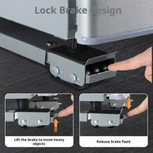 2pcs Extendable Household Appliance & Furniture Moving Wheels, Heavy-Duty Adjustable Washing Machine Moving Wheel Base, Metal Movable Bracket, Suitable For Refrigerators, Washing Machines, Wardrobes