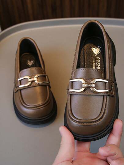 Girls Autumn Fashion Comfortable Casual Versatile Loafers Soft Bottom Round Toe Loose Flat Shoes, Student Princess Shoes