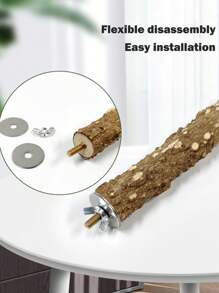 2/3/5 Pcs Bird Perch 10 Cm Natural Thorn Wood Parrot Claw Grinding Stick Cage Platform Toy Cage Accessories Suitable For Tiger Parrots, Long-Tailed Parrots, Cockatoos, Lovebirds