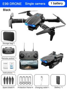 2025 E99 Drone With 4K HD Dual Camera, Altitude Hold, One-Key Take Off/Landing, Gyroscope Calibration, Easy To Fly Indoor/Outdoor Quadcopter, Great Gift For Birthday, Christmas, Halloween, Thanksgiving