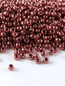 GO2CJBEADS 10g Multicolor 2mm Silverline Round Rocailles Glass Seed Beads For Bracelet Diy - Alabaster - View 63