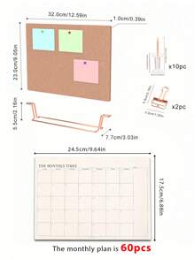 带支架的创意桌面留言板 - 办公室留言板、公告栏、照片展示墙、备忘录提醒展示、学校用品、返校
