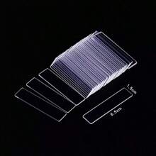 50个美甲展示架，凝胶指甲油美甲加固支撑条练习用，亚克力美甲贴片美甲展示工具 - 無色 - 查看 4