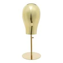 Mannequin Head With Adjustable Height Stand Mannequin Head For Wigs Hats Display - Gold - View 5