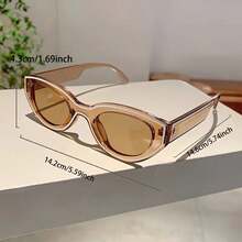 Vintage Women's Cat Eye Fashion Glasses  Line Decorative Frame Men's Decorative Glasses Vacation Casual Versatile Glasses - 黑白線-黑色 - 查看 5