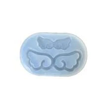 Silicone Mold For Resin Casting, Wings & Tree Design Resin Liquid Mold, Resin Keychain Mold Accessories - White - View 4