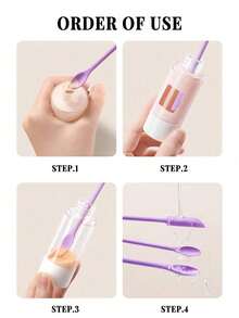 3 pezzi Spatola cosmetica in silicone a doppia testa 2 in 1, raschietto per bottiglie vuote, raschietto per gel doccia, strumento per raschiare il fondotinta, piccolo cucchiaio, cosmetici, economico, decorazione camera, vanità, viaggio, camera da letto, accessori per il trucco, economico, riempimento calze, trucco, strumenti per il trucco, roba economica, regali, regali per donne, regali di Natale