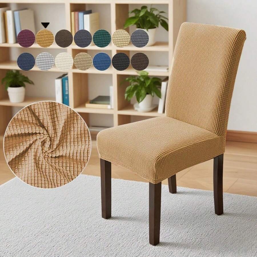 180g/m² Stuhlbezug für Esszimmer, Stretch-Spandex Husse für Parsons Stühle, 150g/m² waschbare, staubabweisende Sitzbezüge für Küche, Hochzeit, Party