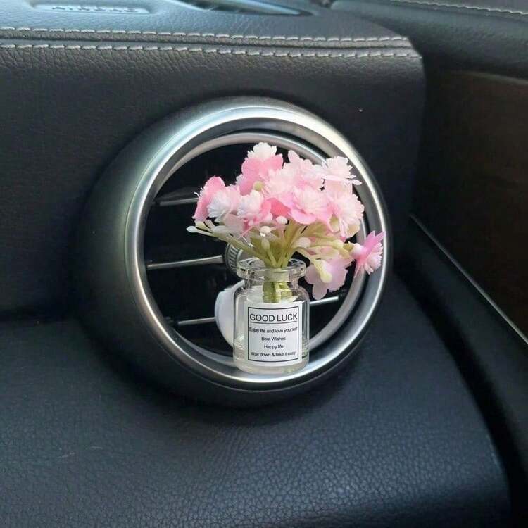 1pc Car Air Vent Clip Decor, Creative Galaxy Stars & Flower Fresh Air Conditioning Outlet Decoration,Car Accessories Women - 彩色 - 查看 6