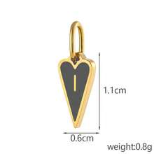 1 Cute Stainless Steel Pendant With 26 Colorful Heart Letters A-Z, Suitable For Bracelets, Necklaces, Earrings, Jewelry Making, Versatile For Daily Parties, And Gift Giving - Multicolor - View 14