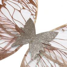 JEWELRYWE Large Fairy Wings Glitter Transparent Fairy Costume, Butterfly Wings Angel Elf Dress Accessories, Holiday Party Cosplay Dress Up, Fairy Magic Wand Garland Elf Ears - màu xanh lá - Xem 8