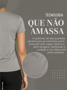 Blusa Feminina Fitness Dry Fit Premium com Poliéster Leve, Tecido Liso e Proteção UV - Ideal para Treino e Academia