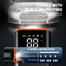 Infladores de neumáticos, compresores de aire portátiles, carga inalámbrica USB (batería de 2000 mah), manómetros digitales y luces LED, ideales para accesorios deportivos y de entretenimiento al aire libre, inflado de neumáticos de motocicletas, automóviles y bicicletas.