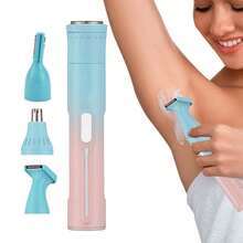 LARGNER LARGNER Rechargeable Electric Shaver, Painless Beauty Set, Portable Trimmer Suitable For Face, Nose, Legs, Armpits, Bikini, Wet & Dry Use, Efficient Hair Removal Tool, Smooth Skin, Easy To Use, Suitable For Travel, Enhance Your Beauty Routine, Multi-Function Shaver Upgrade Your Beauty.