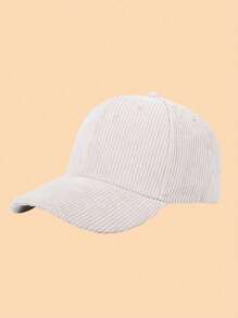 1 Solid Color Corduroy Thickened Fashion Cap