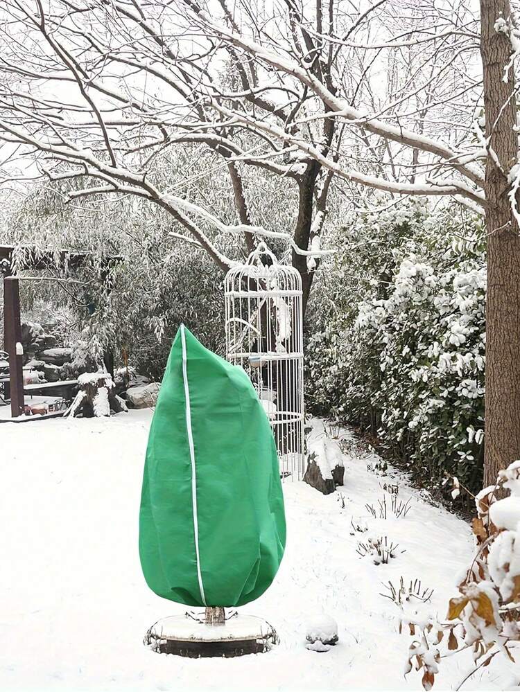 Winter Drawstring Plant Covers Plant Cold Cover, Winter Plant Cover With Drawstring Zipper, Winter Windproof And Anti-Freeze Shrub Potted Plant Protection Cover, Outdoor Garden Flower Insect-Proof Cover,Windproof, Breathable Frost - Multicolor - View 6