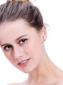 3 Paar hypoallergene CZ Ohrstecker in Silberfarbe für Damen und Herren, vergoldete quadratische und runde CZ Ohrstecker für empfindliche Ohren