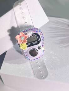 1pc 点阵花计数器，LED 显示计数器，手指计数器，便携式电子计数器，手动按钮计数计数器，迷你环形计数器 - 彩色 - 查看 15