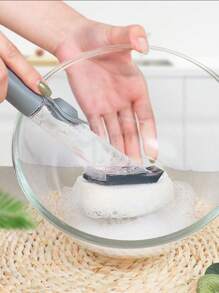 Kitchen Cleaning Tools Long Handle Dish Brush Liquid Soap Dispenser Cleaner Dish Scrubber Brush Dishwashing Sponge Pot Wash Wipe