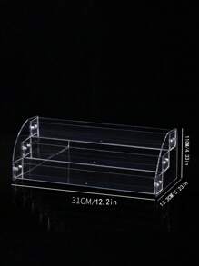1pc Simple INS Acrylic Nail Polish Display Rack, Easy Installation Multi-Layer Optional, Sturdy And Durable Fully Transparent Design For Better Visibility And Convenience. Large Capacity Can Store Couples' Glasses, Sunglasses, Lipsticks, Nail Polish, Makeup And Other Daily Accessories