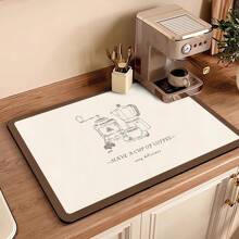 American Coffee Machine Drip Tray, Countertop Quick Dry Mat, Bar Mat, Heat Insulation Kitchen Table Mat, Absorbent Pad For Home Use