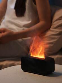 1pc LED 7-Color Flame Aroma Diffuser, USB Powered With Timer & Humidifier, Suitable For Bedroom, Study, Office, Yoga Room And Other Spaces - Aromatherapy Machine - View 6