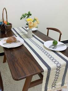 1 pieza Camino de mesa estilo bohemio de macramé para decoración del hogar, Camino de mesa de macramé crema con flecos para decoración de comedor, dormitorio, ducha nupcial rústica, granja, mesa de acción de gracias, Navidad (Múltiples tamaños disponibles) - Gris - Ver 12
