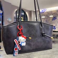 Sanrio 牛仔腕带 - 官方授权 Hello Kitty 配饰，采用粗犷牛仔布和金属饰件。前卫又不失俏皮，是街头风格的完美之选。