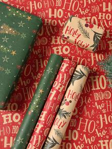 3 Pack Weihnachtsgeschenkpapier, Kraftpapier, Vintage-Weihnachtsgeschenkverpackungspapier, Weihnachtsdekoration, Partyzubehör für frohe Weihnachten, Heimdekoration, Zimmerdekoration, DIY-Geschenkverpackungsetiketten, Verpackungsaufkleber, Gastgeschenke, Weihnachtsgeschenke, Weihnachtsfeierdekoration, Weihnachtsdekoration, Dekoration für das neue Jahr 2026, Winterweihnachtsdekoration, Weihnachtsgeschenke für Zuhause, Weihnachtsdekoration - Weihnachtsgelbes Kraftpapier - Übersicht 1
