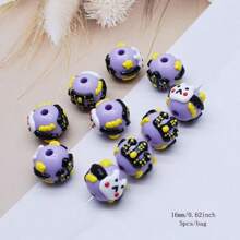 5 Stücke Halloween Perlen, geeignet zum Herstellen von Armbändern und Halsketten