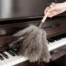 Set de 10 piezas de artículos de limpieza: 1 pieza Plumero con mango de madera, 2 piezas Cepillos de limpieza, 2 pares Guantes de limpieza, 5 piezas Paños de limpieza, Limpieza de polvo en el hogar, Limpieza de polvo en el automóvil, Limpieza de polvo portátil, Artículos de limpieza para el hogar y comercial, Herramientas de limpieza, Artículos esenciales para volver a la escuela