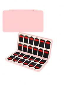 1 hộp đựng thẻ trò chơi Switch, tùy chọn 12 khe cắm và 24 khe cắm tương thích với New Switch 2 (2025), Switch NS/Switch OLED/Lite & Thẻ nhớ Micro SD, Hộp lưu trữ thẻ SD, Hộp lưu trữ thẻ nhớ, Hộp bảo vệ cứng để tránh mất mát, Hộp đựng thẻ trò chơi nhỏ gọn, Phụ kiện tay cầm chơi game, Phụ kiện Switch - Nhiều màu - Xem 4