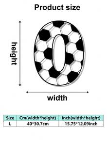 1 buc. Placă metalică clasică cu litere numerice și numere de fotbal, semn metalic combinat, stil fotbal, numere și litere care pot fi asamblate liber DIY, decor de perete metalic de înaltă calitate, potrivit pentru artă murală acasă și birou, decorarea casei, decorul dormitorului, decorul camerei de zi, decorul grădinii, decorul curții, cadou ideal pentru pasionații de sport, placă metalică modernă personalizată clasică cu inițiale și numere pentru intrare, cadou ideal pentru casă, cadou de sărbători, cadou de ziua de naștere, cadou de casă nouă. - Multicolor 1 - Vizualizare 12