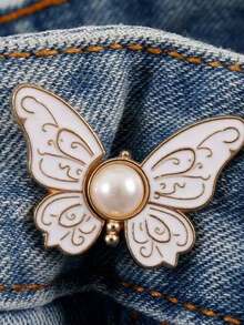 1对/2对蝴蝶扣金属束腰带，可调节腰部紧固件，无需缝纫，裤子腰围收紧器 - 彩色 - 查看 14