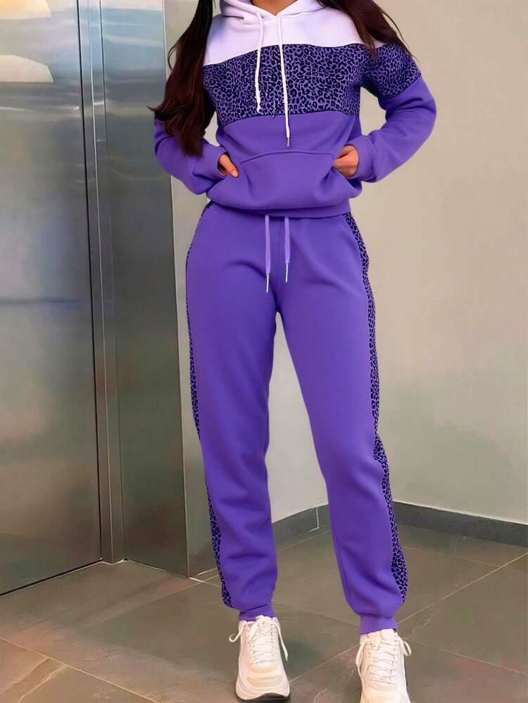 Women Two-Piece Outfits - Lilac Purple - View 1