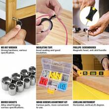 Hand Tool Kit Set 108pcs Household Daily Maintenance Car Repair Hardware Tools - Yellow+Black - View 5