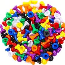 10/50/100pcs Colorful Plastic Game Pieces - Tabletop Markers, Suitable For Board Games, Game Accessories, Family Gatherings, Game Rooms And Backyard Board Game Accessories (Random Colors) - Multicolor - View 1