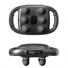 Masajeador eléctrico multifunción para tejidos profundos, 9 modos - Masajeador de percusión de alta frecuencia con 9 velocidades, recargable por USB, para la relajación de la espalda, el cuello y todo el cuerpo, pistola de masaje multifunción, pistola de masaje de alta frecuencia, uso doméstico, regalo.masajeador de cuello y espalda,masajeador eléctrico,masajeador de espalda - Negro - Ver 2