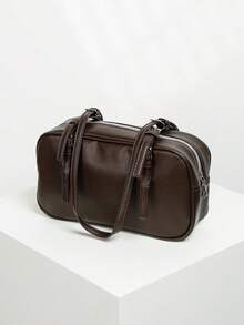 حقيبة إبط بولينج جديدة من الجلد الصناعي بطراز عتيق للخريف/الشتاء قطعة واحدة