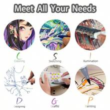 168/120/100/80/60/48 Colors Multi-Colors Dual Tip Art Marker Set, Portable Durable Marker Pen With Storage Bag, Art Supplies For Coloring & Drawing, For Adult Or Student Coloring Back To School