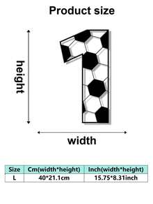 1 buc. Placă metalică clasică cu litere numerice și numere de fotbal, semn metalic combinat, stil fotbal, numere și litere care pot fi asamblate liber DIY, decor de perete metalic de înaltă calitate, potrivit pentru artă murală acasă și birou, decorarea casei, decorul dormitorului, decorul camerei de zi, decorul grădinii, decorul curții, cadou ideal pentru pasionații de sport, placă metalică modernă personalizată clasică cu inițiale și numere pentru intrare, cadou ideal pentru casă, cadou de sărbători, cadou de ziua de naștere, cadou de casă nouă. - Multicolor 1 - Vizualizare 36