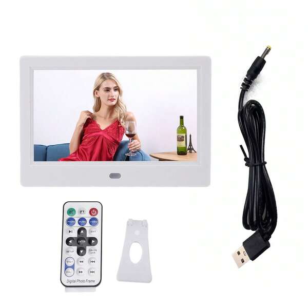 10 Inch Digital Picture Frame 1920x1080 IPS Screen Electronic Photo Frame Wall Mountable Video Music Player With Remote Control