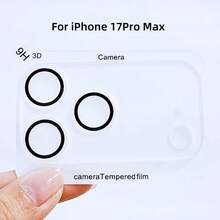 2pcs Camera Lens Protector Film Compatible With IPhone 17 Pro Max/17 Air/17 Pro Max, Full Coverage High Definition Lens Protection Applicable To Daily Shield, Office, Home Phone Camera Cover Waterproof Shockproof Anti-Fall Anti-Fall Scratch Resistant Anti-Fingerprint - Clear - View 6