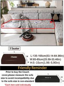 1 pièce Housse de canapé extensible beige, housse de canapé style bohème, résistante à l'eau, protège le canapé des rayures, convient pour les canapés 1/2/3/4 places, lavable en machine, pour une utilisation domestique toute l'année