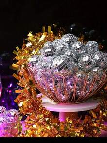 2PCS Disco Ball, Suitable For 70s 80s Disco Theme Birthday, New Year, Party, Home Decoration, Christmas Gift (Minor Glue Overflow Does Not Affect Normal Use) Christmas Decorations Room Decor Winter