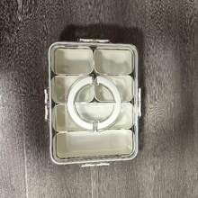 Snackle Box Container,Portable Snack Box 8 Compartment Divided Serving Tray With Lid And Handle,Clear Storage Organizer For Fruit Candy Nuts Veggie-Perfect Ideal For Party,Travel & Picnic UseWhite,1Pack - PP六分格 (可 進洗碗機) - 查看 1