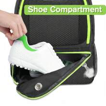 Mochila Futbol con Zapatillero, Mochila Deportiva Ligera Hombres Mujeres Mochila Baloncesto, Mochila Gimnasio Mochila Gym para Baloncesto, Voleibol, Futbol, Negro 3690