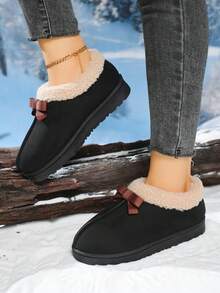 Botas de nieve 2025 para adolescentes, botas de nieve de moda casuales para exteriores