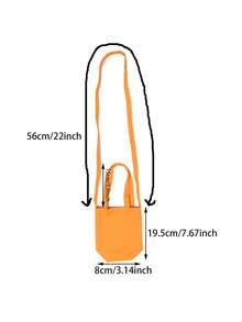 Summer Water Bottle Bucket Bag - Water Bottle Holder Purse - Casual Crossbody Bag For Women